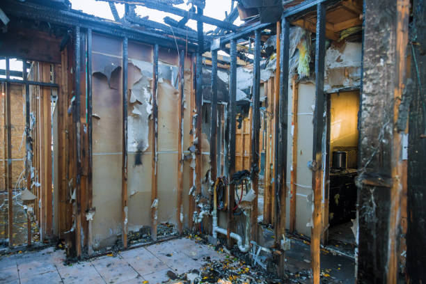 Professional Fire Damage Repair technician working in Washington, NJ